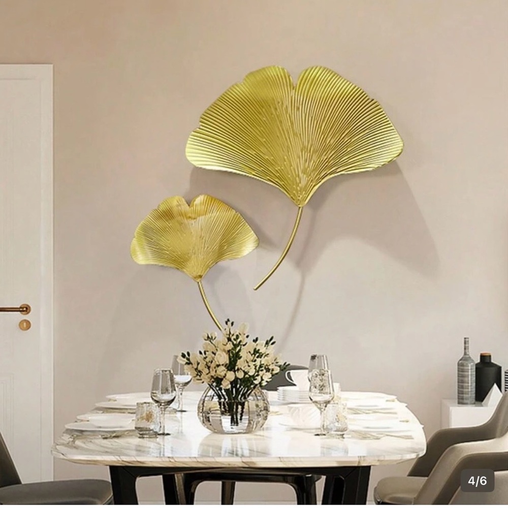 Gold Leaf Wall Decor Set - Picture 4 of 4